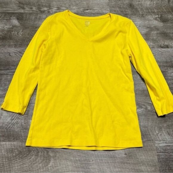 Anne Klein Quarter Sleeve Shirt Size Medium Petite - Picture 1 of 7